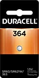 Duracell 364 Silver Oxide Button Battery, 1 Count Pack, 364 1.5 Volt Battery, Long-Lasting for Watches, Medical Devices, Calculators, and More