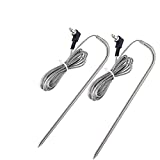 Replacement Meat Probe for Pit Boss Pellet Grill, Compatible with Pit Boss Series Pellet Grill and Smoker, 3.5 mm Plug, 2 Waterproof Temperature Probes