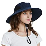 EINSKEY Sun Hat for Men/Women, Waterproof Wide Brim Bucket Hat Foldable Boonie Hat for Fishing Hiking Garden Safari Beach
