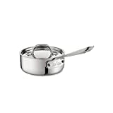 All-Clad 4201 Stainless Steel Tri-Ply Bonded Sauce Pan with Lid / Cookware, 1-Quart, Silver