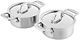 All-Clad Stainless Steel Cocottes, 2-Piece, Silver