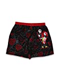 Nightmare Before Christmas Jack and Sally Men's Heart Boxer Shorts Underwear (Medium, Multicolor)