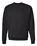 Hanes Men's EcoSmart Sweatshirt, Black, XL