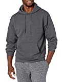 Hanes Men's Pullover EcoSmart Hooded Sweatshirt, Charcoal Heather, XL