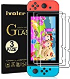 [3 Pack] Screen Protector Tempered Glass for Nintendo Switch, iVoler Transparent HD Clear Anti-Scratch Screen Protector Compatible Nintendo Switch