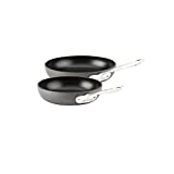 All-Clad E785S264/E785S263 HA1 Hard Anodized Nonstick Dishwasher Safe PFOA Free 8 and 10-Inch Fry Pan Cookware Set, 2-Piece, Black