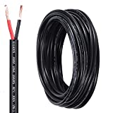 18 Gauge 2 Conductor Electrical Wire 18AWG Electrical Wire Stranded PVC Cord Oxygen-free copper Cable 32.8FT/10M Flexible Low Voltage LED Cable for LED Strips Lamps Lighting Automotive(18/2AWG-32.8FT)