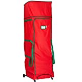 Rolling Tree Storage Bag XXL – Fits Up to 12 Feet Artificial Tree – Heavy Duty Metal Dolly with Wheels – Durable 600D Duffle Bag – Expandable for Larger Trees up to 12 Ft Tall – Tree and Garland Bag