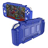 Switch Lite Case, KIWIHOME Durable Anti-Slip Shockproof Protective Hard Case for Nintendo Switch Lite with Thumb Grip Caps Nintendo Switch Lite Case for Boys (Blue)