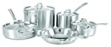 Viking Culinary Professional 5-Ply Stainless Steel Cookware Set, 10 Piece, Dishwasher, Oven Safe, Works on All Cooktops including Induction,Silver