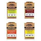 Jerky Seasoning and Cure Kit by Lucky Beef Jerky - Jerky Variety Pack with Four Flavors - DIY Jerky Seasoning and Cure Kits