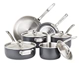 Viking Culinary 5-Ply Hard Stainless Cookware Set, 10 Piece, Hard Anodized Exterior, Dishwasher, Oven Safe, Works on All Cooktops including Induction