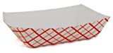 Southern Champion Tray 0401 #25 Southland Paperboard Red Check Food Tray, 1/4 lb Capacity, 250 Count (Pack of 4)