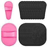 102 Pieces Hair Removal Pad Sets Smooth Away Hair Removal Kit, 2 Sizes Smooth Legs Skin Pad and 100 Pieces Exfoliation Fine Sandpaper, Lip Facial Hair Removal Pad for Women Girls Skin Care