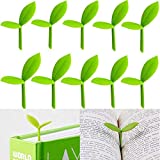 10 Pieces Green Sprout Little Bookmarks Silicone Small Grass Buds Cute Book Mark Decoration Creative Gifts