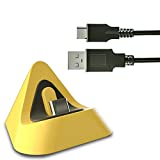 Charging Station for Nintendo Switch lite, Charger Station for Nintendo Switch lite with USB C Charging Cord - Yellow