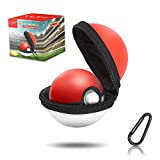 VORI Case for Pokeball Plus, Portable Carrying Case for Nintendo Pokemon Plus Switch Controller, Protective Hard Storage Bag with Detachable Carabiner for Pokémon Let's Go Pikachu Eevee Controller