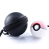 Carrying Case and Clear case for Nintendo Switch Poke Ball Plus Controller, Protective Case for Poke Ball Plus and Silicone Clear Case for Poke Ball Plus - Black
