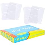 2 Gallon Resealable Plastic Bags for Freezer, Food Storage, Dishwasher Safe (17 x 13 In, 120 Pack)