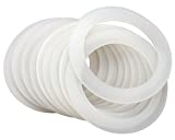 Platinum Silicone Sealing Rings Gaskets for Leak Proof Mason Jar Lids (10 Pack, Regular Mouth)