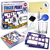 Spy Fingerprint Kit for Kids, FunKidz Detective Spy Kit Science Experiments with Finger Print Identification Set Crime Scene Investigations Educational Class Tools for Boys & Girls