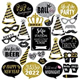 Cualfec 2022 New Year Photo Booth Props New Year Decoration Unique Designs with Customized Signs