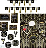 New Years Eve 2021 Party Supplies and Decorations - Includes New Years Eve Banner and Cutout Decorations - Art Deco 20s Photo Booth Props and Backdrop - Perfect Decorations for your Roaring 20s New Years Eve Party!