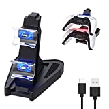 Chasdi PS5 Controller Charger USB Charging Station Dock for Dualsense Controllers