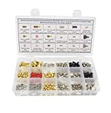 HVAZI 18 Kinds Personal Computer Screws Standoffs Spacer Assortment Kit for Computer Case Motherboard Hard Drive Fan Power Graphics