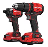 CRAFTSMAN V20 Cordless Drill Combo Kit, 2 Tool (CMCK210C2)