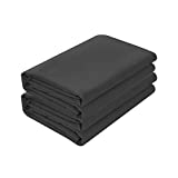 Basic Choice 2-Pack Flat Sheets, Breathable Series Bed Top Sheet, Wrinkle, Fade Resistant - Twin, Black