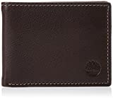 Timberland Men's Wellington RFID Leather Bifold Wallet Trifold Wallet Hybrid, One Size, brown