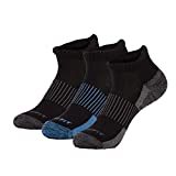 Copper Fit Unisex Copper Infused No Show Socks - 3 Pack , Large/X-Large, Black