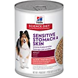 Hill'S Science Diet Adult Sensitive Stomach & Skin Canned Dog Food - Salmon & Veg - 12.8 Oz - 12 Pk