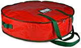 Christmas Wreath Storage Bag - 30" X 7" - Durable Tarp Material, Zippered, Reinforced Handle and Easy to Slip The Wreath in and Out. Protect Your Holiday Wreath from Dust, Insects, and Moisture.…
