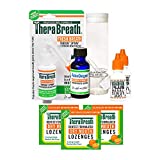 TheraBreath Dentist Formulated Tonsil Stone Kit with Throat Spray, Sinus Drops, Dry Mouth Lozenges & AktivOxygen Serum