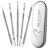 Blackhead Remover Tool Pimple Popper Tool Kit - Comedone Zit Acne Extractor Tool for Face,Whitehead Blemish Extraction Kit,Stainless Steel