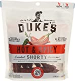 Dukes, Jerky Sausages Shorty Smoked Hot And Spicy, 4 Ounce