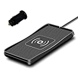 Wireless Charger,POLMXS 10W Wireless car Charger Charging pad Fast Wireless Phone Charger pad Andriod Cell Phone Wireless Charging mat Galaxy Note10/S21/S10/S9/S22(C3)