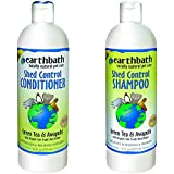 Earthbath Shed Control with Green Tea & Awapuhi Shampoo for Dogs and Cats, 16 Ounces Shed Control with Green Tea & Awapuhi Conditioner for Dogs and Cats, 16 Ounces