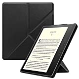 Fintie Origami Case for All-New Kindle Oasis (10th Generation, 2019 Release and 9th Generation, 2017 Release) - Slim Fit Stand Cover Support Hands Free Reading with Auto Wake Sleep, Black