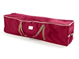 Covermates Keepsakes Garland Duffle Bag – Durable Polyester, Reinforced Handles, Fits up to 25 Foot Garland Depending on Thickness - Holiday Storage-Red