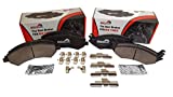 Beefed Up Brakes Premium Heavy Duty Front & Rear Ceramic Brake Pad Kit w/hardware and grease Compatible with 2011 - 2018 RAM 1500; 2006 - 2010 Dodge RAM 1500 & 2019 RAM 1500 Classic