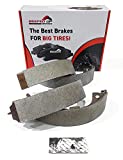 Beefed Up Brakes Premium Trail Rated Rear Ceramic Drum Brake Shoes Compatible with Toyota Tacoma 4WD & 2WD