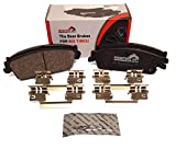 Beefed Up Brakes - Trail Rated Rear Ceramic Brake Pad Kit w/hardware and grease Compatible with Cadillac Escalade, Chevy Silverado 1500, Suburban, Tahoe, GMC Sierra 1500, Yukon, Yukon XL