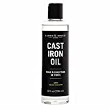 Caron & Doucet - Cast Iron Seasoning & Cleaning Oil | 100% Plant-Based & Food Grade! | Best for Seasoning, Restoring, Curing and Care (8oz)