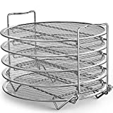 Goldlion Dehydrator Rack Stainless Steel Stand Accessories Compatible with Ninja Foodi Pressure Cooker and Air Fryer 6.5 and 8 Quart, Instant Pot Air Fryer 8 Qt