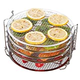 Kispog Dehydrator Rack For Ninja Foodi 6.5 & 8 qt, Instant Pot Duo Crisp 8 qt. Food Grade Stainless Steel