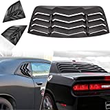 E-cowlboy Rear + Side Window Louvers Sun Shade Cover in GT Lambo Style for 2008-2021 Dodge Challenger