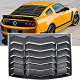 E-cowlboy Rear Window Louver Windshield Sun Shade Cover GT Lambo Style for Ford Mustang 2005 2006 2007 2008 2009 2010 2011 2012 2013 2014 (ABS Matte Black)
